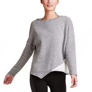 NWT Alala Exhale Sweatshirt Gray Asymmetrical Sweater